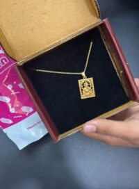 Gold Plated Ganeshji Pendant with Chain - Image 5