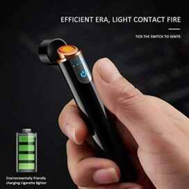 Mini Cylinder Smart LCD USB Lighter - Image 4