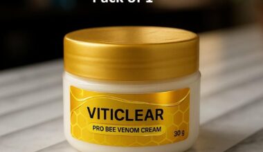 Viticlear Pro Bee Venom Cream 30gm – Natural Herbal Cream for Muscle Comfort & Joint Care (Pack of 1)