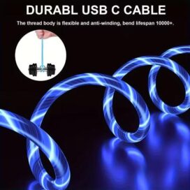 RGB Cable Light C-Type for Charging and Data transfer (Pack of 1) - Image 2