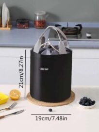 Cylindrical Insulated Lunch Bag - Image 2