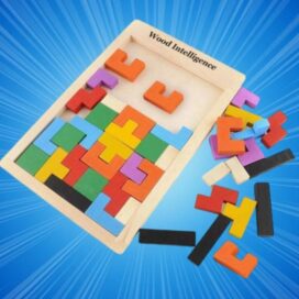 Wooden Intelligence Tetris Jigsaw Puzzle Set - Image 5
