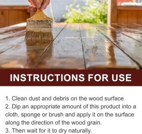 Wood Wax Oil 200gm Pack of 2 | Natural Wood Polish & Furniture Protection Oil | Waterproof Finish for Wooden Furniture, Doors & Tables - Image 6