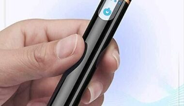 Mini Cylinder Smart LCD USB Lighter