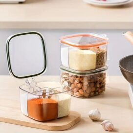 5 Section Transparent Spice Box - Image 4