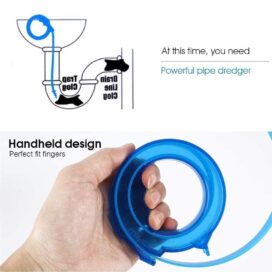 Sink Hair Catcher Drain Clog Remover Tool - Image 3