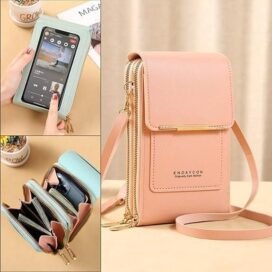 Anti-Theft Double Layer Leather Ladies Sling Bag - Image 5