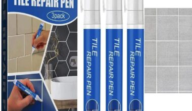Tile Repair Pen (Pack of 2) Grout Pen for Bathroom, Kitchen, Floor & Wall Tiles