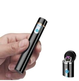 Mini Cylinder Smart LCD USB Lighter - Image 2