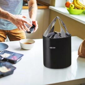 Cylindrical Insulated Lunch Bag - Image 3