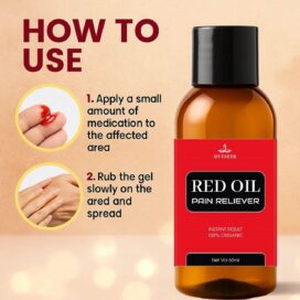 Instant Pain Relief Red Oil 60ml (Pack of 2) - Image 2