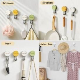 Suction Wall Hooks for Towel (Pack of 2) - Image 2