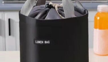 Cylindrical Insulated Lunch Bag
