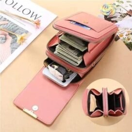 Anti-Theft Double Layer Leather Ladies Sling Bag - Image 4
