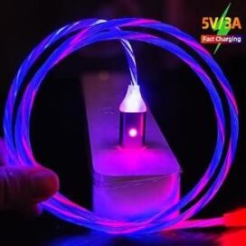 RGB Cable Light C-Type for Charging and Data transfer (Pack of 1) - Image 4