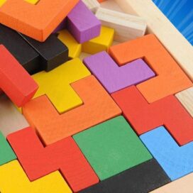 Wooden Intelligence Tetris Jigsaw Puzzle Set - Image 6
