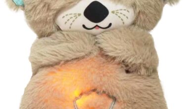 Music Otter Education of Sound and Light Soothing Sound Sleep Otter Baby Put to Sleep Music Breathing Teddy Bear