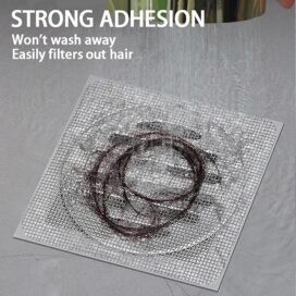 10 Pcs Disposable Bathroom Drain Cover Shower Mesh Sticker Catcher Drain Cover for Bathroom, Kitchen Sink Strainer, Sink Drainer Kitchen Essentials and Kitchen Accessories Items Mesh Strainer - Image 4