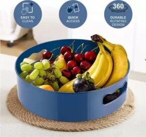 360° Rotating Organizer Tray/Kitchen Organizer/Multi- Function Rotating Tray/Cosmetics Organizer (Multicolor) - Image 2