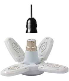Charkee 25W Cool Day Mini fan Blade 4 Leaf Foldable LED Bulb with Angle Adjustable Ceiling Lights Home - Image 2