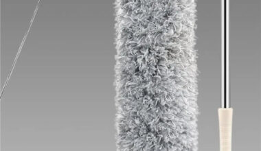 Microfiber Duster for Cleaning Telescopic Extension Long Pole Bendable Head, Scratch-Resistant Cover