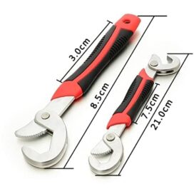 kitchen shop Stainless Steel Socket Adjustable Universal Multi Function Wrench Spanner Set Tools Snap and Grip Open End Snap N Grip Tool Spanner 9Mm to 32 Mm Works (Set of 2 Piece) (snap n griip) - Image 3