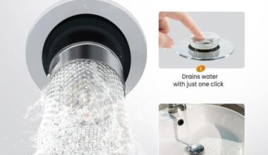 Sink Hair Filter – Removable Stainless Steel Drain Stopper Plug | Anti Clog Bathroom & Kitchen Drain Strainer | Reusable Wash Basin Hair Catcher | By Ali Shipping