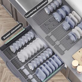 Drain Shelf Dish Drying Rack Kitchen Drawer Organizer - Image 4