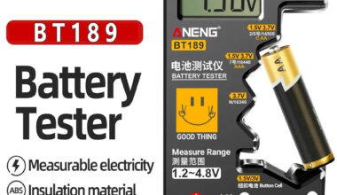 ANENG BT189 Button Cell Battery Tester 9V N D C AA AAA Universal Household LCD Display Battery Tester Power Bank Detectors Tools