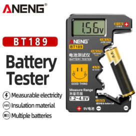 ANENG BT189 Button Cell Battery Tester 9V N D C AA AAA Universal Household LCD Display Battery Tester Power Bank Detectors Tools - Image 2