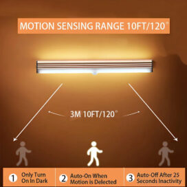 Night Lights Wireless LED Motion Sensor Lamp USB Rechargeable Magnetic For Wardrobe Room Closet Kitchen Aisle Tube Detector Bulb - Image 5