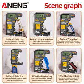 ANENG BT189 Button Cell Battery Tester 9V N D C AA AAA Universal Household LCD Display Battery Tester Power Bank Detectors Tools - Image 4