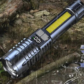 High Power LED Flashlight Powerful TYPE-C Rechargeable COB Flashlight With Side Light Torch For Outdoor Camping Hiking - Image 5