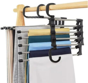 Stainless Steel Foldable Hangers for Clothes Hanging Multi-Layer Multi-Purpose - Image 3