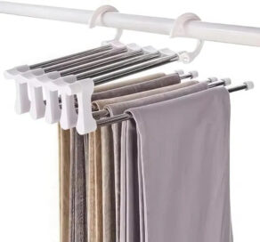 Stainless Steel Foldable Hangers for Clothes Hanging Multi-Layer Multi-Purpose - Image 4